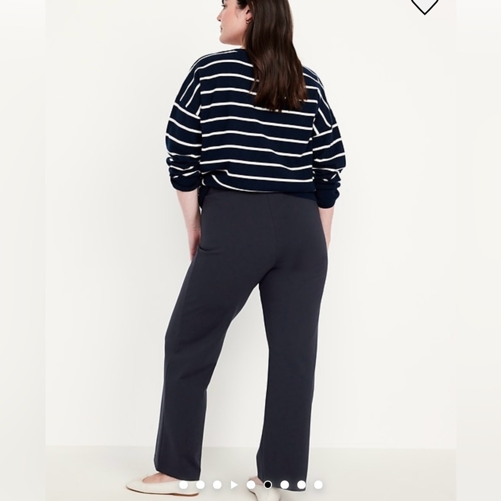 Old Navy Stevie Straight - Petite Navy Dress Pants Formal Wear - Picture 4 of 13